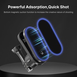 ULANZI Backpack Strap Mount Quick Release Magnetic Shoulder Clip Mount for Action Camera, DJI OSMO, Insta360 Action Camera Accessories