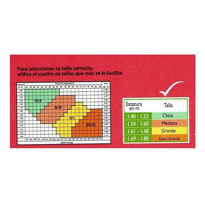 Medias Preven-t Clásica, Prevención y Control de Varices, Mediana compresión