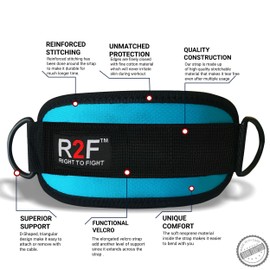 R2F Fußschlaufen Kabelzug - Kickbacks Fußschlaufen - Fußmanschetten Kabelzug - 2 Stück Kabelzug Fußschlaufen für Fitness Training - Ankle Strap Fußschlaufen für Frauen und Männer