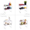 Unbranded Laundry Shelf Organizer Metal Frame Space Saver Detergents Baskets