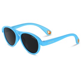 ACBLUCE Baby Toddler Sunglasses Polarized UV Protection Kids Sun glasses for Infant Newborn Boys Girls Blue Age 0-24 Months 0-2 Year