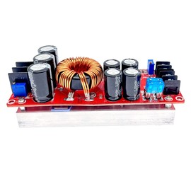JZK 1200W 20A DC Boost Module, High Performance Boost Converter, DC to DC 10-60V to 12-83V Output Voltage, Adjustable Step Up Circuit Board, Charging Current Module, Step Up Transformer Power Supply