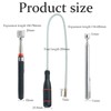 3 Pack Telescopic Magnet, Magnetic Pickup Tool, Telescopic Magnetic Pickup