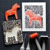 Pack of 16 Rubber Carving Blocks, Soft Rubber Carving Blocks
