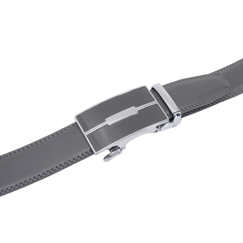 YEHMAN Men's Ratchet Automatic Leather Belt without Holes with Automatic