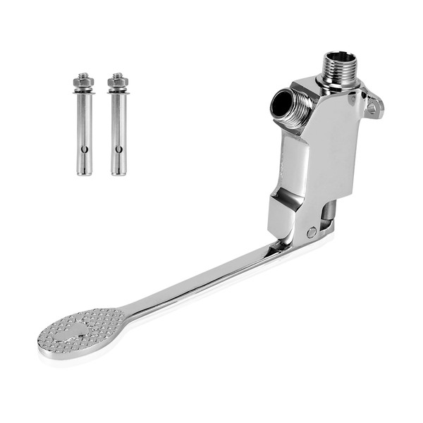 Topyond Foot Pedal Valve, Copper Hands-Free Control Valve with 360°
