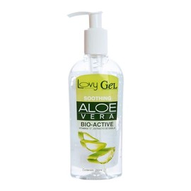 LOVY CARE Gel Corporal de Aloe Vera Bioactive con Vitamina C y Extracto de Sábila, Hidratante, Refrescante y Calmante para la Piel, 250 ml