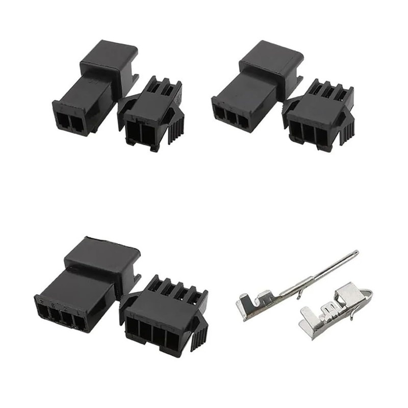 BEHOSHI 480pcs JST SM Connector Male/Female Housing SM Terminal 2.54mm