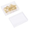 100 Pcs Metal Paperclips Golden File Organizer with Star Moon