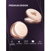 OMIRO 1X/10X(300R) Magnifying Compact Mirror, Small Crown Engraved Pocket Makeup