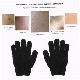 Baluue 12pairs Exfoliating Bath Gloves for Deep Cleaning and Dead Skin Removal Shower Mitts for Back Scrubbing Massage Convenient and Practical Skin Care Tools