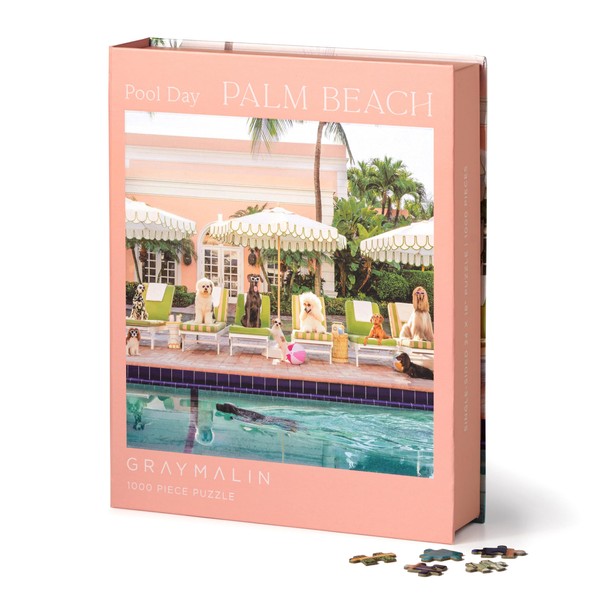 Galison Gray Malin Palm Beach – 1000 Piece Book Box