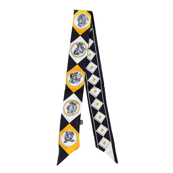 JERLA 100% Mulberry silk Scarf Head Hair Ribbon Handbag Handle