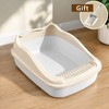 Small Cat Litter Box for Kittens – Semi-Closed Pet Toilet