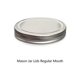 12 pack Mason Jar Lids Regular Mouth, Leak Proof and Secure (12, Regular Mouth)