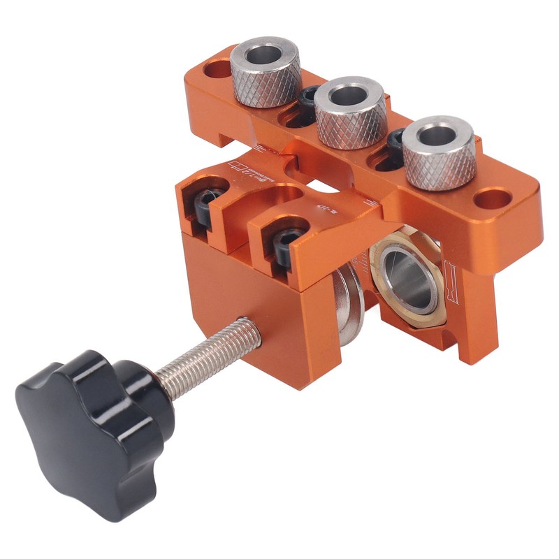 Doweling Jig Drill Kit 3 in 1 Aluminum Alloy Anodized