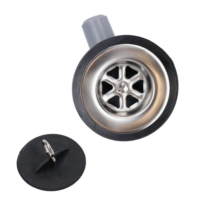 AB Tools 1-1/4" Sink Waste Drain Plug Hole Angle Fitting