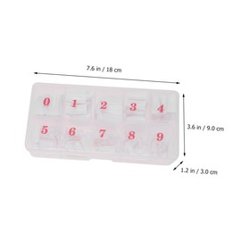 minkissy Artificial Nail Tips 2 Boxes of Fake Nails Manicure Set French Style for Comfortable