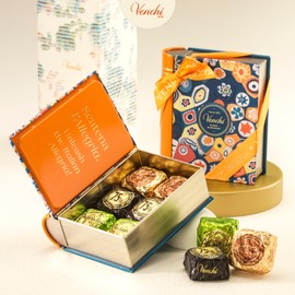 Venchi - Murrine Collection - Mini Book With Assorted Chocoviar Chocolates, 4.05 oz - Gluten Free - Gift Idea for Birthday and Anniversary