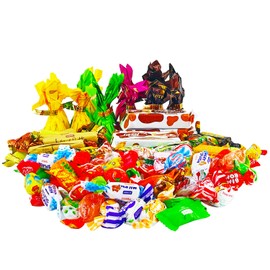 Sweet Candy Mix Gift Bag - Ukrainian Candy Mix - Assortment Chocolate and Caramel Party Candy Mix of Roshen Confectionery – Variety of Ukrainian Candy by the Pound (900g / 2 lbs)