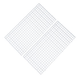 ALEGI Aquarium Plastic Grid Divider Tray Egg Crate,Grid Isolate Board Divider Fish Tank Bottom Black Filter Tray (2 Pcs S)