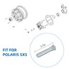 Front Wheel Studs 7517871 16 Pcs for Polaris RZR-4-800 RZR