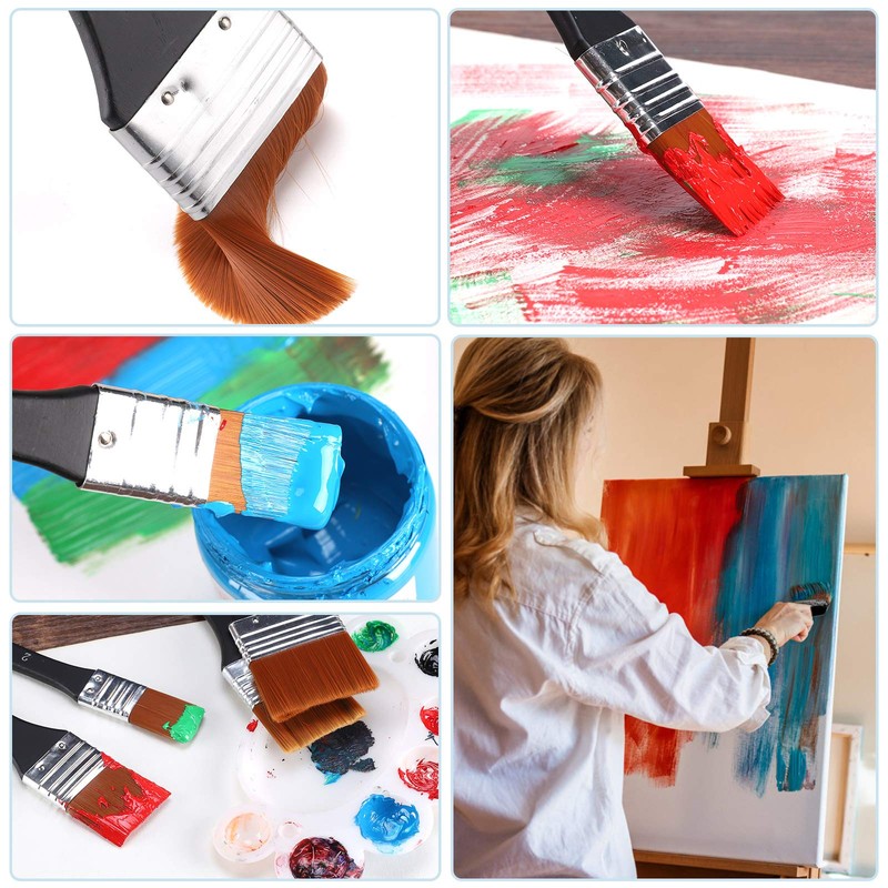 Paint Brushes for Acrylic Paint – 4 pcs Set of