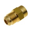 HongBoW Hardware 3 Pcs Brass SAE Flare Tube Fitting, Coupling