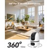 Imou Dual-Lens 2K+2K Indoor Security Camera, House Security Camera 360°Full