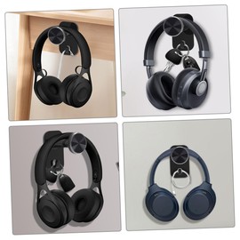 Levemolo 2Pcs Wall Mount Headset Holder Easy to Install Headphone Hanger Versatile Headphone Stand for Over Ear Gaming Headsets Sleek Design for Home and Office Use