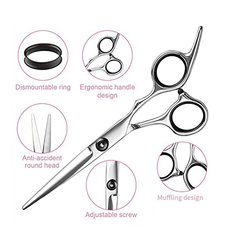 Hairdressing Shears Set Incisive Stainless Steel Professional Haircut Scissors Kit