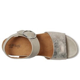 Eurosoft Women's Vera Wedge Sandal, Light Grey, 10