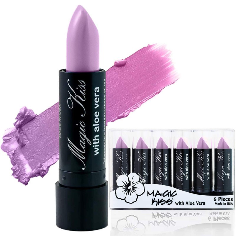 Magic Kiss Lipstick Set Aloe Vera Color Changing Lavender MADE