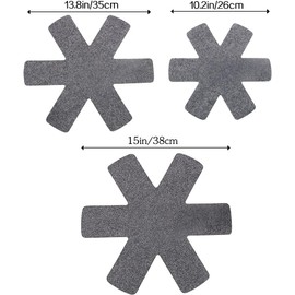 Felt Pot Trivets Set of 12-3 Sizes Heat Resistant Hot Pads, Non-Slip Table Protectors for Countertops, Dishes & Cookware