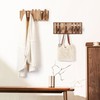 KYIAANY Wall Coat Rack for Entryway: Rustic Wooden Folding 8