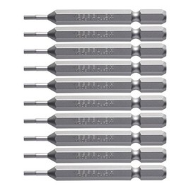 Vessel Hex Bit Hex Socket Bolt for Screws, 0.08 x 2.6 inches (2 x 65 mm), Set of 10, Hardness: H (High Hardness) A16 ZP