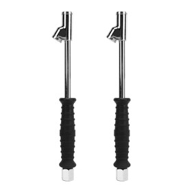 2pcs Autoreifen aufblasbare Stange, 1/4 Zoll Doppelkopf LKW-Reifenfutter kompatibel mit Luftpumpe Inflator Zubehör für Fahrzeug LKWs Bus Motorrad