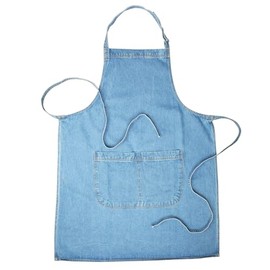 Bronta Mill Denim Apron with Twin Pockets for Men and Women - Chef Work DIY - Light Stonewash