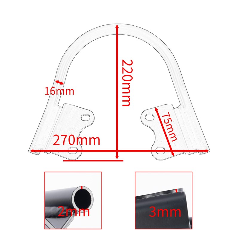 Fayedenicy Rear Passenger Seat Hand Grab Bar Rail Tail Handle