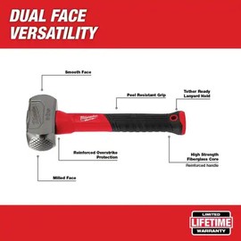 Milwaukees 𝗠𝗶𝗹𝘄𝗮𝘂𝗸𝗲𝗲 3lb Fiberglass Drilling Hammer + free TPT Premium card