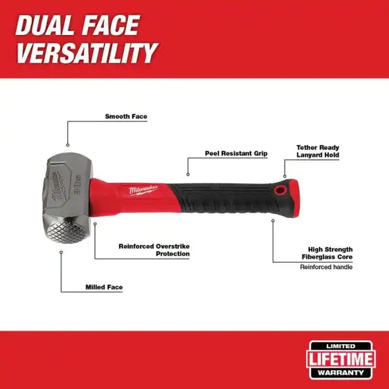 Milwaukees 𝗠𝗶𝗹𝘄𝗮𝘂𝗸𝗲𝗲 3lb Fiberglass Drilling Hammer + free TPT Premium