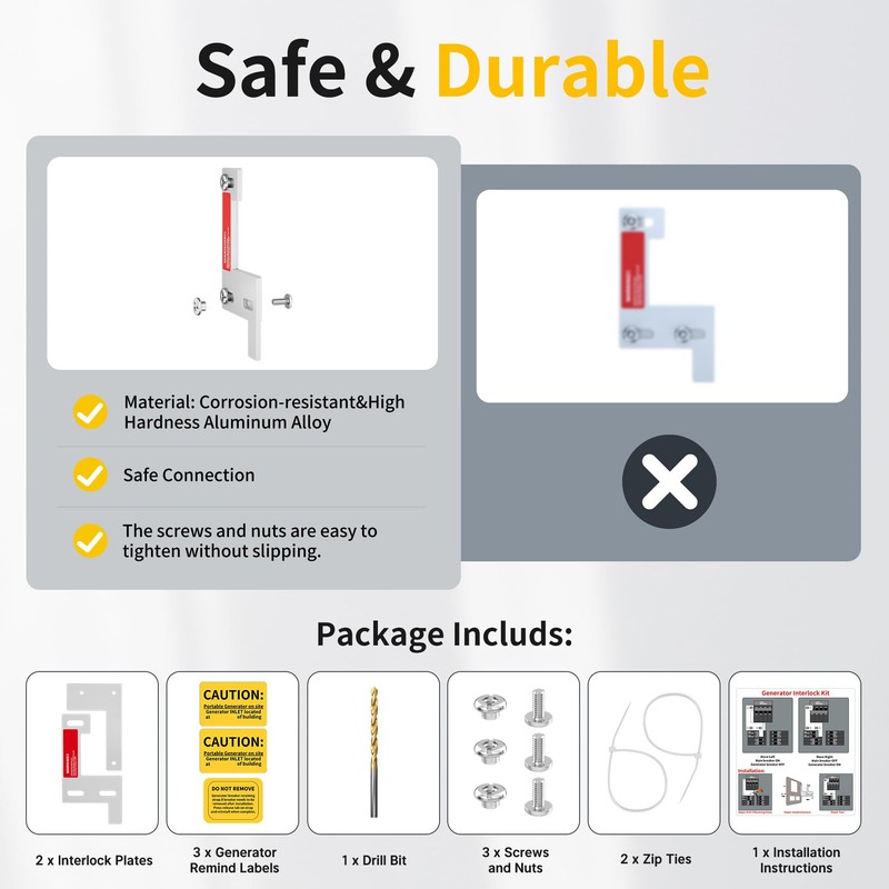 Joinfworld Generator Interlock Kit Compatible with ITE, Murray, Gould, Thomas,