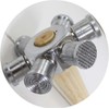 ToolUSA Premium 6-Pattern Texturing Hammer with 4" (10.2 cm) Chrome