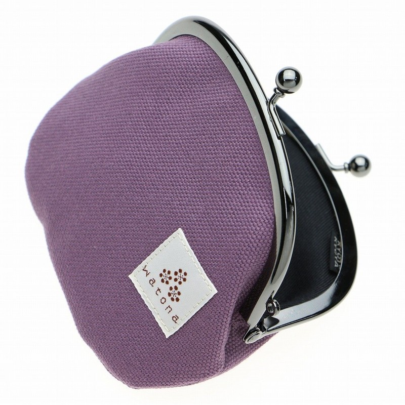 watona Canvas Purse 3.3 Inch Round Coin Purse, cocoa
