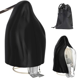 Egg Chair Cover with Zipper, Waterproof 210D Oxford Hanging Egg Chair Covers, Heavy Duty Egg Chair Cover, Outdoor Swing Egg Chair Cover, 190 x 115cm