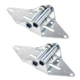 Pufguy #3 Garage Door Hinges Heavy Duty Commercial Garage Door Hinges Galvanized Iron Garage Door Hinge Kit, Pack of 2