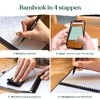 BAMBOOK Floral Notebook - A5 - Lined, Reusable Notebook, Notepad,