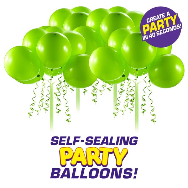 Bunch O Balloons - Self-Tie Party Balloons 4 Pack (32 Balloons) - Green