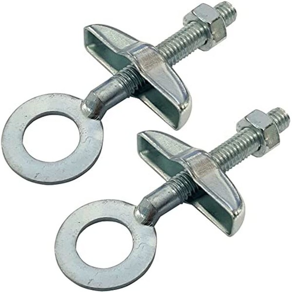 cyclingcolors BMX Bike Chain Tensioner M6 x 60 mm Pack of 2 Silver
