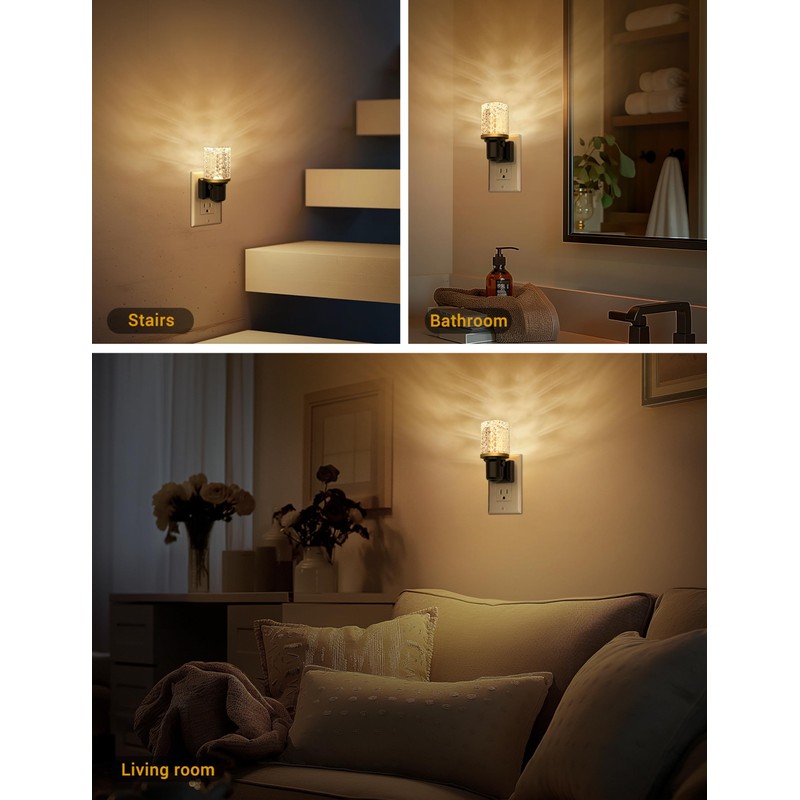 JandCase LED Night Light, Dimmable Night Lights Plug into Wall,